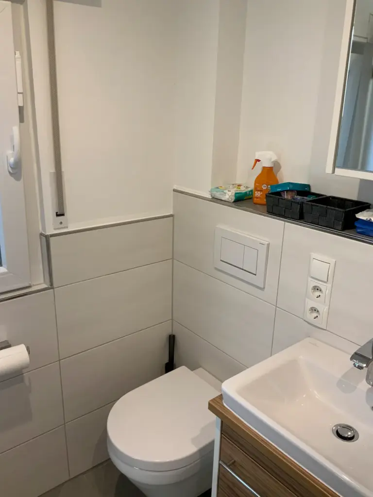 Fertige Installation neues Badezimmer