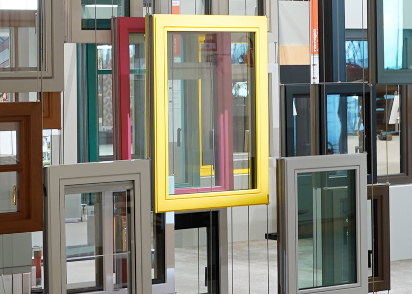 Fenster und Haustüren in der RAUMWERKER-Ausstellung in Nordhorn
